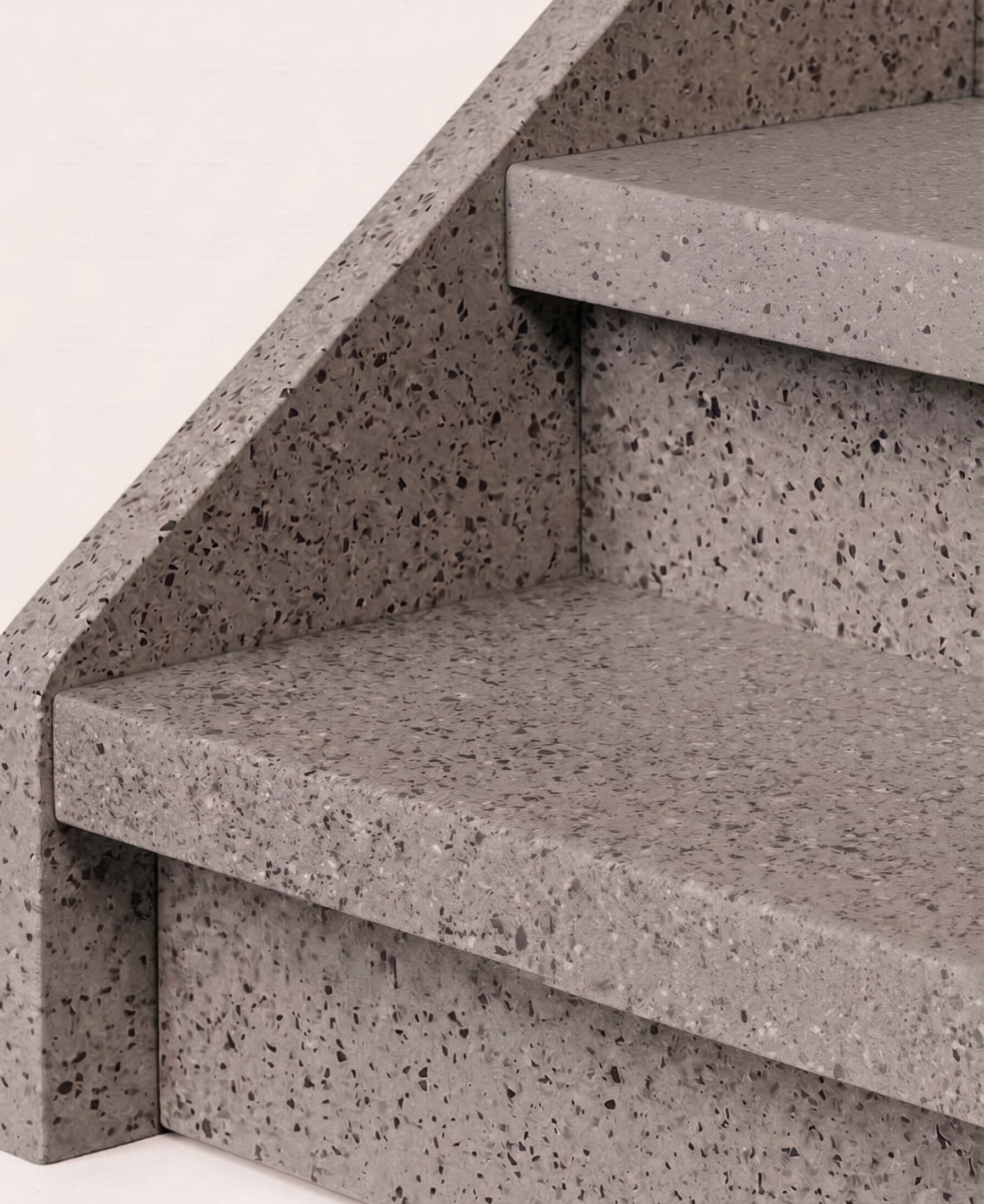 Omnistair Signature Graphite Blend — Terrazzo trapafwerking